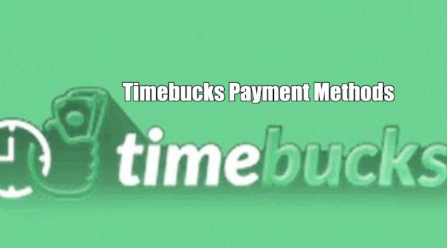 Timebucks Payment Methods