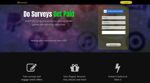 Rewards1 Payment Methods + Minimum Withdrawal